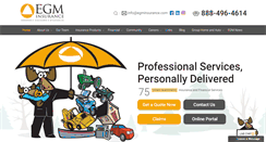 Desktop Screenshot of egminsurance.com